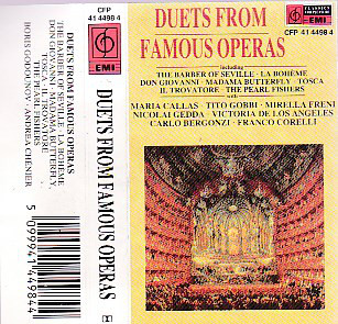 Various - Duets From Famous Operas - Used Cassette image 1