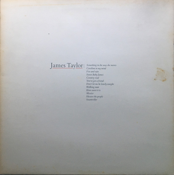 James Taylor - 's Greatest Hits - Used Vinyl Record image 1