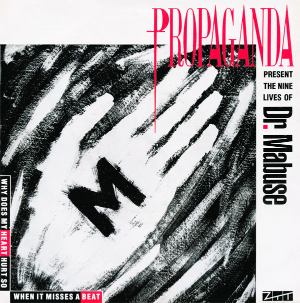 Propaganda - Nine Lives Of Dr. Mabuse - Used Vinyl Record 7" image 1