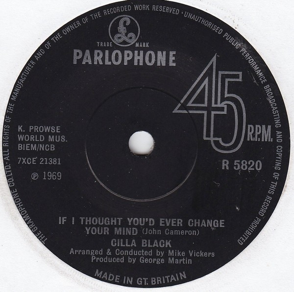 Cilla Black - If I Thought You'd Ever Change Your Mind - Used Vinyl Reco image 1