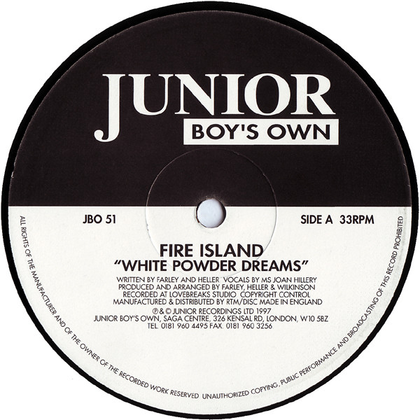 Fire Island - White Powder Dreams - Used Vinyl Record 12" image 1