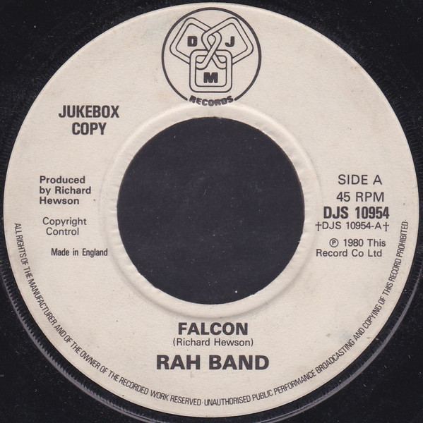 RAH Band - Falcon / Falcon 2 - Used Vinyl Record 7" image 1
