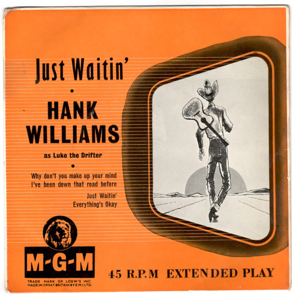 Hank Williams - Just Waitin' - Used Vinyl Record 7" image 1