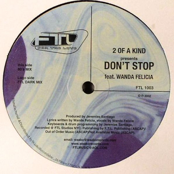 Two Of A Kind - Don't Stop - Used Vinyl Record 12" image 1