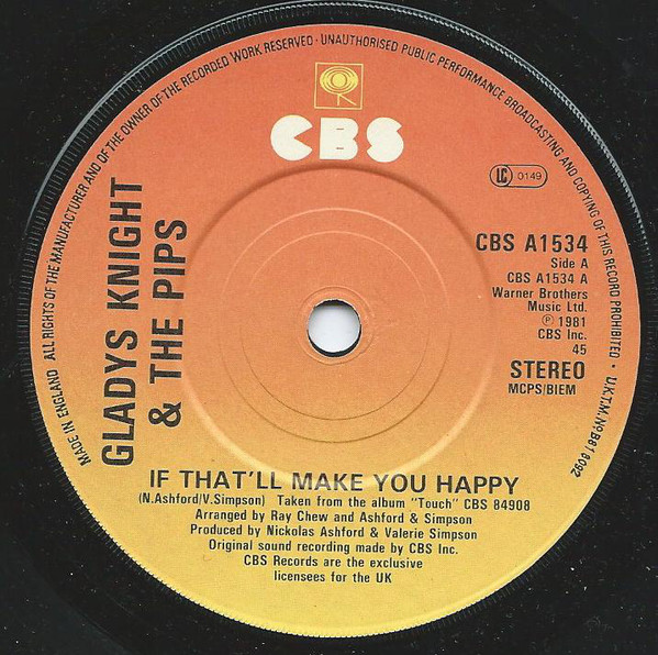 Gladys Knight And Th - If That'll Make You Happy - Used Vinyl Record image 1