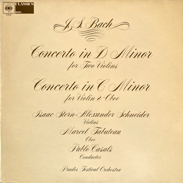 Concerto In D Minor For Two Violins / Concerto In C Minor Oboe & Violin