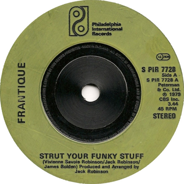 Frantique - Strut Your Funky Stuff - Used Vinyl Record 7" image 1