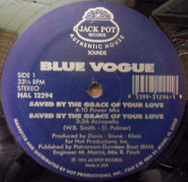 Blue Vogue - Saved By The Grace Of Your Love - Used Vinyl Record 12" image 1
