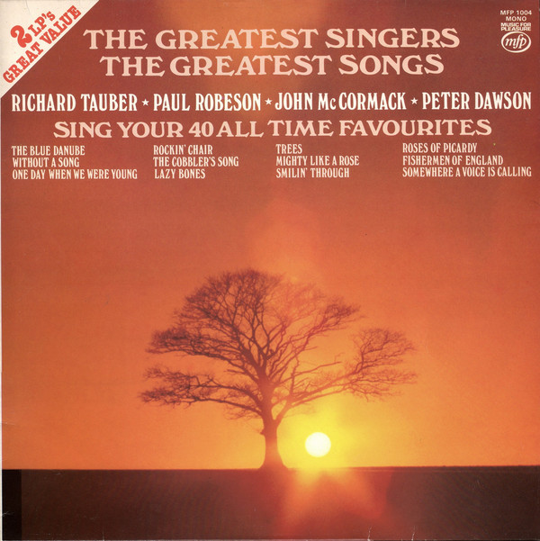 Richard Tauber - Greatest Singers The Greatest Songs - Used Vinyl Rec image 1