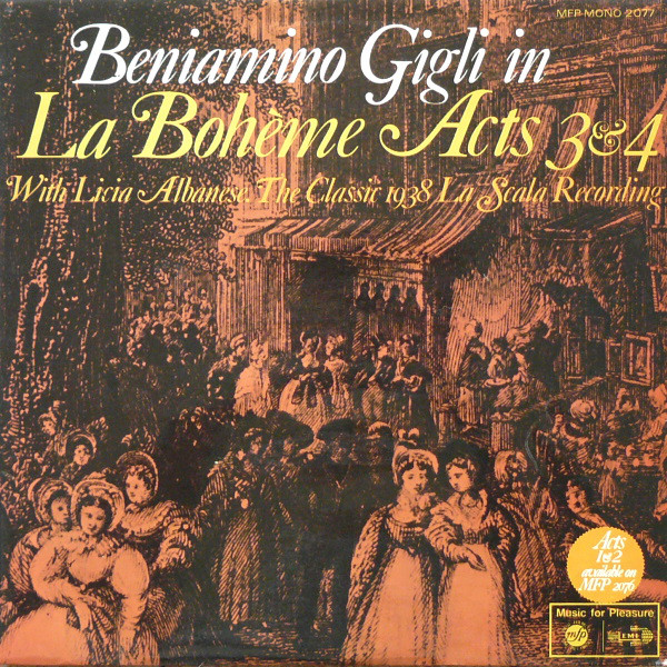 La Boheme Acts 3 & 4 - The Classic 1938 La Scala Recording