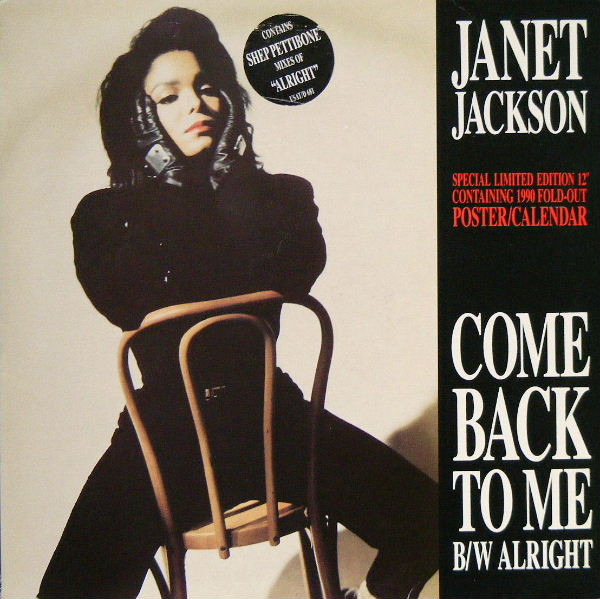 Janet Jackson - Come Back To Me / Alright - Used Vinyl Record 12" image 1
