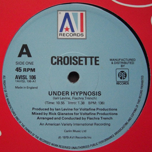 Croisette - Under Hypnosis / Keep It On Ice - Used Vinyl Record 12" image 1