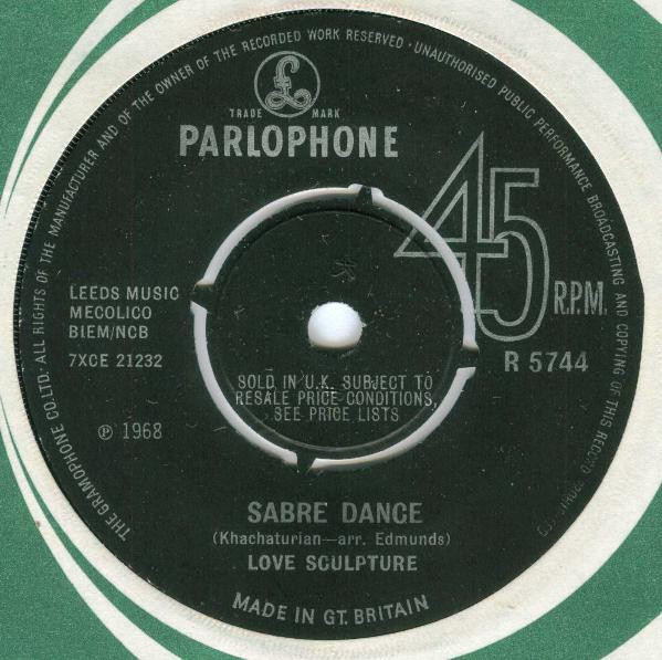 Love Sculpture - Sabre Dance - Used Vinyl Record 7" image 1