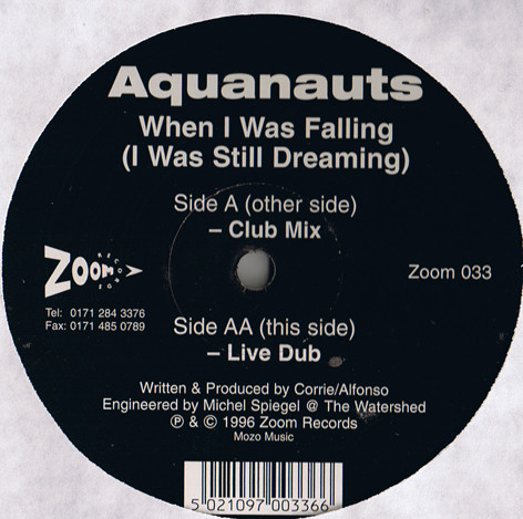Aquanauts - When I Was Falling (I Was Still Dreaming) - Used Vinyl Recor image 1