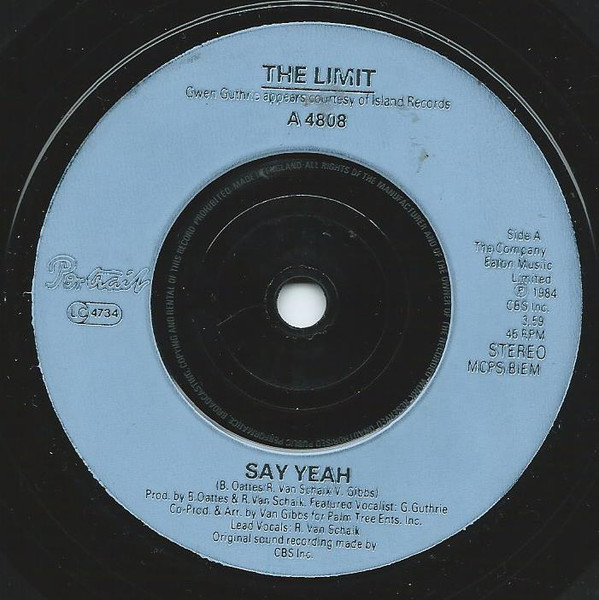 Limit - Say Yeah - Used Vinyl Record 7" image 1