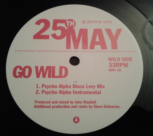 25th Of May - Go Wild - Used Vinyl Record 12"