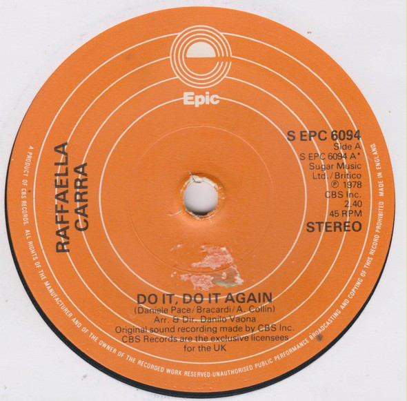 Raffaella Carra - Do It, Do It Again - Used Vinyl Record 7" image 1