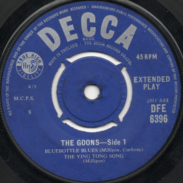 Goons - Used Vinyl Record 7" image 1