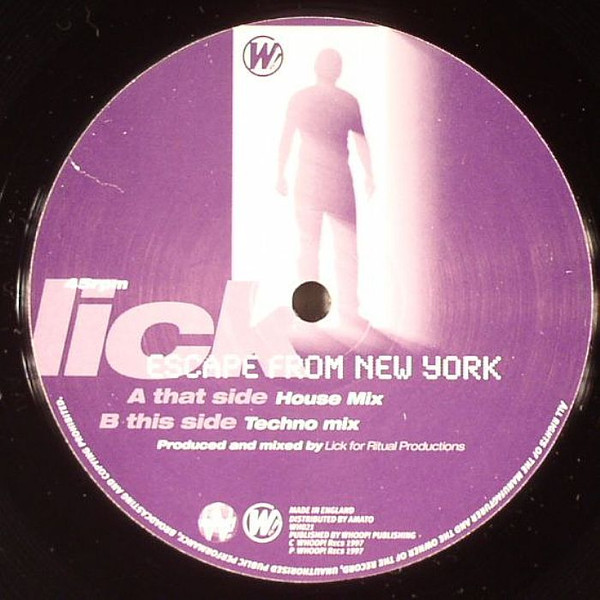 Lick - Escape From New York - Used Vinyl Record 12" image 1