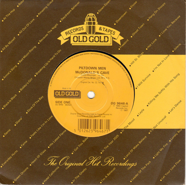 Piltdown Men - McDonalds Cave/Piltdown Rides Again - Used Vinyl Recor image 1