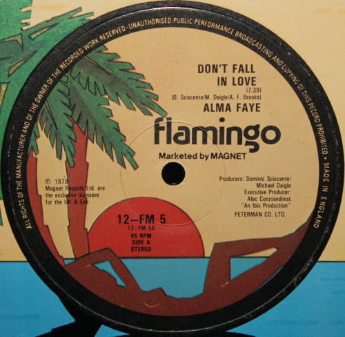 Alma Faye - Don't Fall In Love - Used Vinyl Record 12" image 1