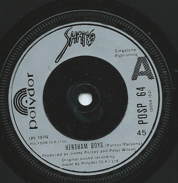 Sham 69 - Hersham Boys - Used Vinyl Record 7" image 1