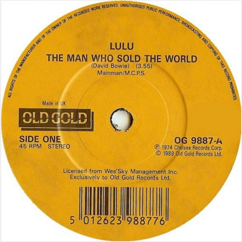 Lulu - Man Who Sold The World / Take Your Mama For A Ride - Used Viny image 1