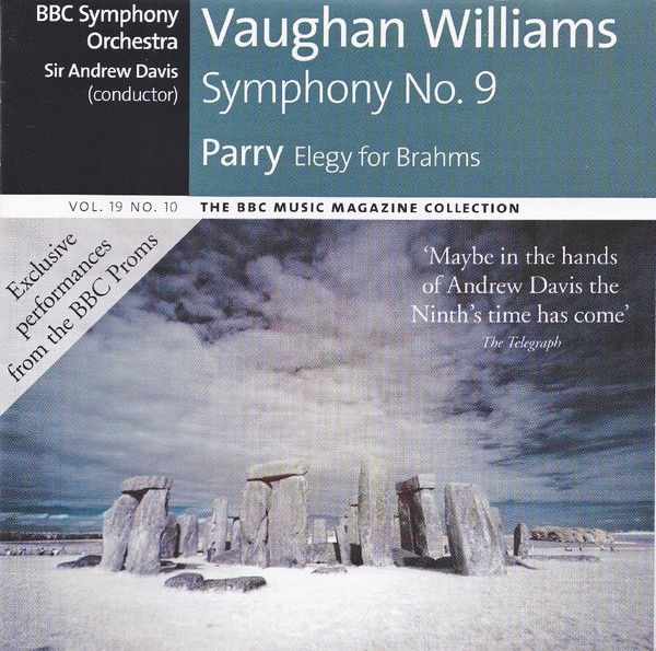 Vaughan Williams Symphony No 9 / Parry Elegy For Brahms