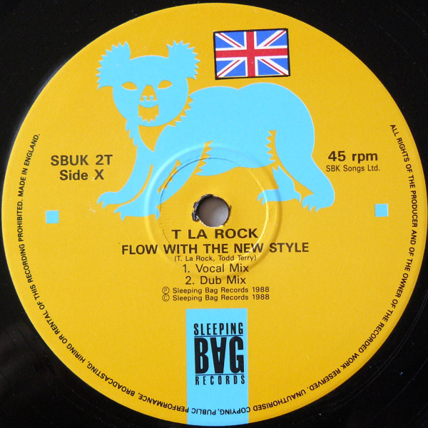 T La Rock - Flow With The New Style - Used Vinyl Record 12" image 1