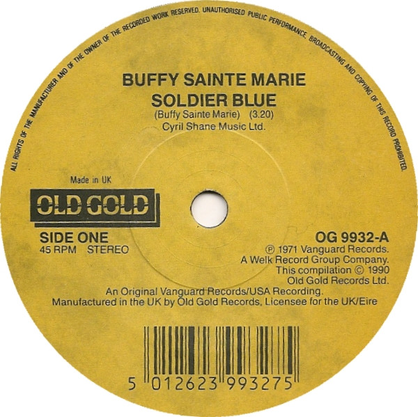 Buffy Sainte-Marie - Soldier Blue - Used Vinyl Record 7" image 1