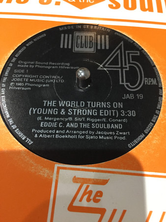Eddy & The Soulband - World Turns On - Used Vinyl Record 7" image 1