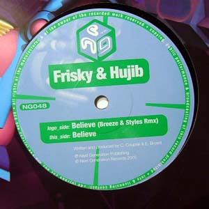 Frisky & Hujib - Believe - Vinyl Record 12" image 1