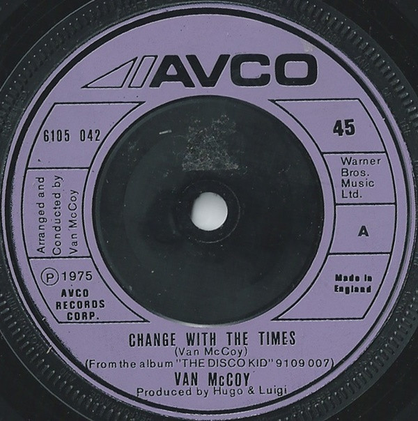 Van McCoy - Change With The Times - Used Vinyl Record 7" image 1