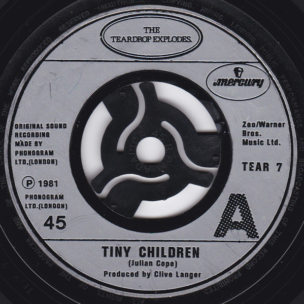 Teardrop Explodes - Tiny Children - Used Vinyl Record 7" image 1