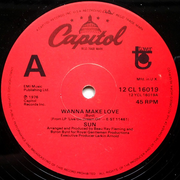 Sun - Wanna Make Love - Used Vinyl Record 12 image 1