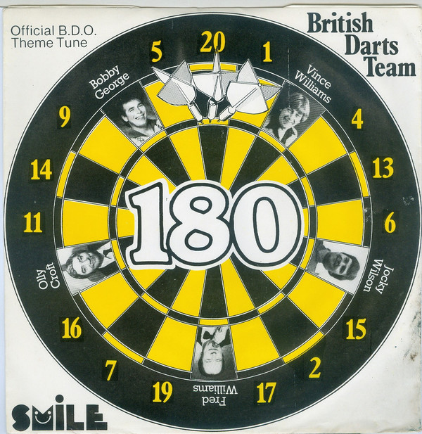 British Darts Team - 180 - Used Vinyl Record 7" image 1