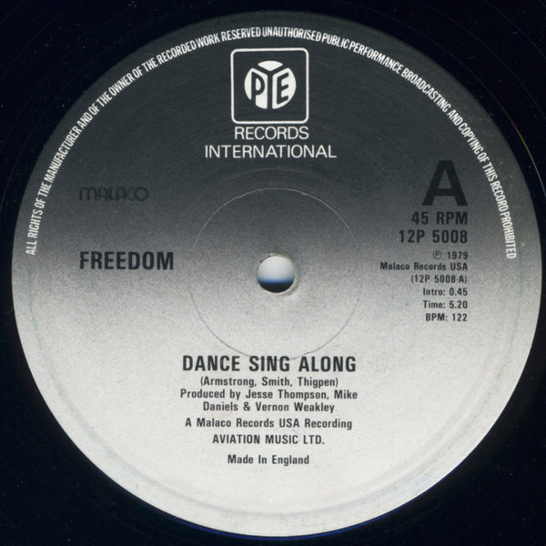 Freedom - Dance Sing Along / Set You Free - Used Vinyl Record 12" image 1