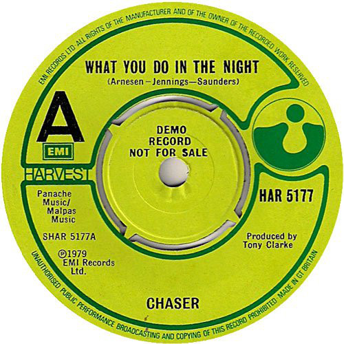 Chaser - What You Do In The Night - Used Vinyl Record 7" image 1
