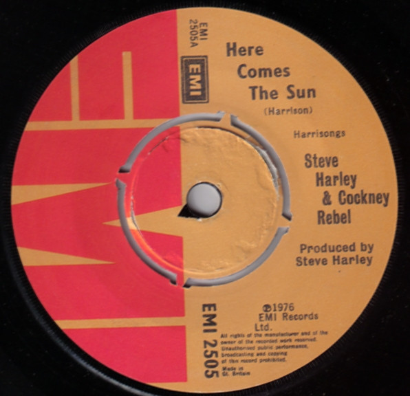 Steve Harley & Cockn - Here Comes The Sun - Used Vinyl Record 7" image 1