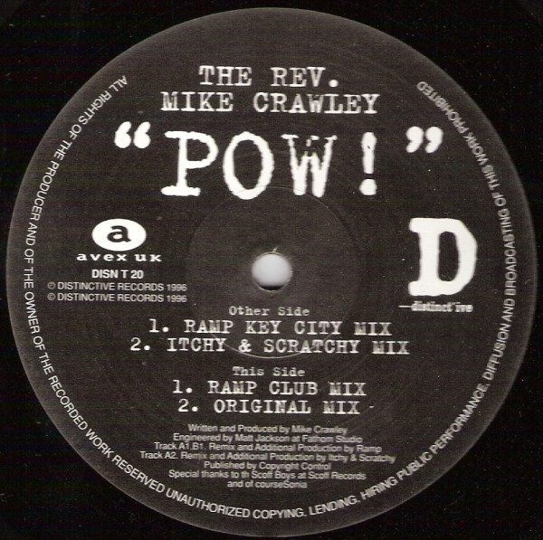 Rev. Mike Crawley - Pow! - Used Vinyl Record 12" image 1