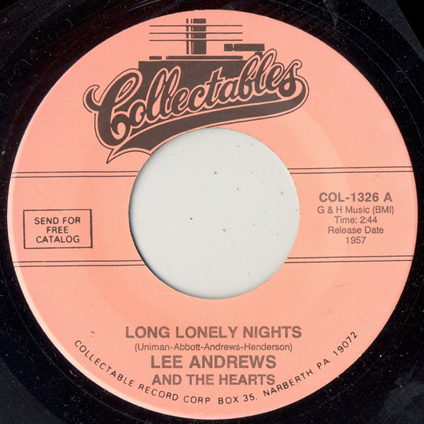 Lee Andrews & The He - Long Lonely Nights / The Clock - Used Vinyl Rec image 1