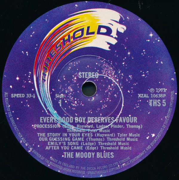 Moody Blues - Every Good Boy Deserves Favour - Used Vinyl Record image 1