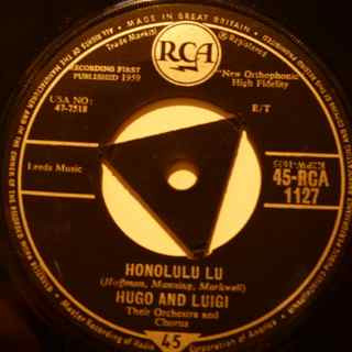 Hugo & Luigi Their O - La Plume De Ma Tante / Honolulu Lu - Used Viny image 1