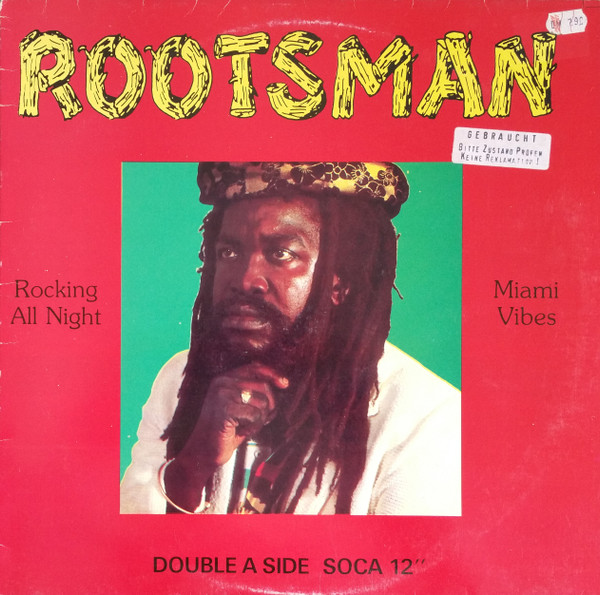 Rootsman - Rocking All Night / Miami Vibes - Used Vinyl Record 12" image 1