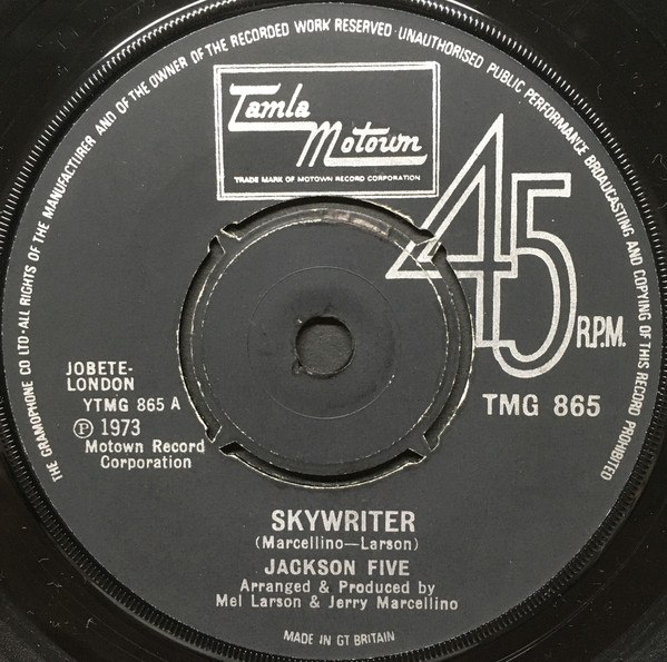 Jackson 5 - Skywriter - Used Vinyl Record 7" image 1
