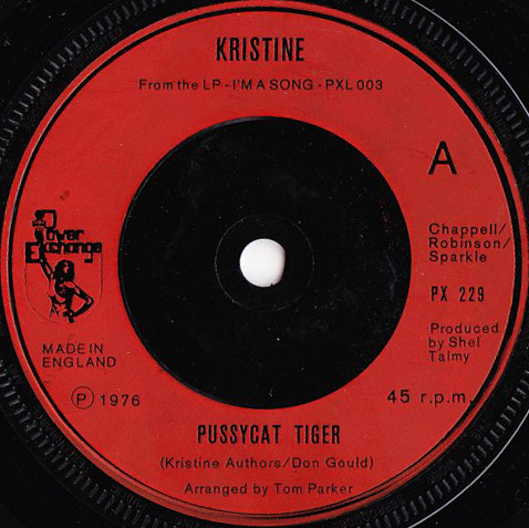 Kristine Sparkle - Pussycat Tiger - Used Vinyl Record 7" image 1