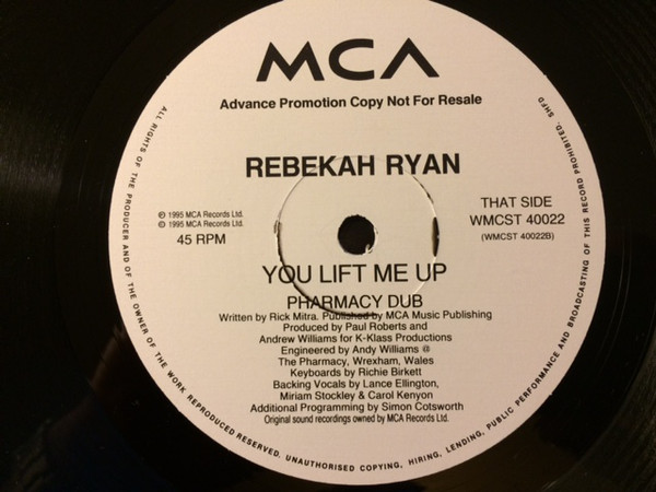 You Lift Me Up (K-Klass Remixes)