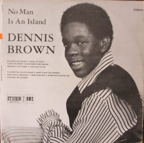 Dennis Brown - No Man Is An Island - Used Vinyl Record image 1