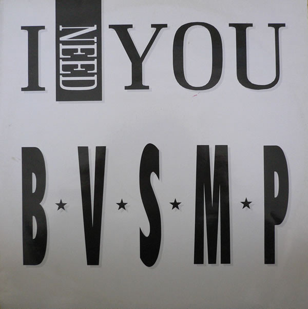B.V.S.M.P. - I Need You - Used Vinyl Record 12" image 1