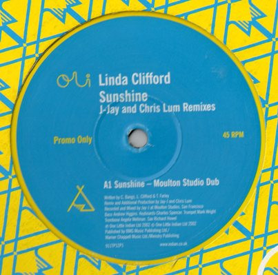 Linda Clifford - Sunshine (J-Jay And Chris Lum Remixes) - Used V image 1